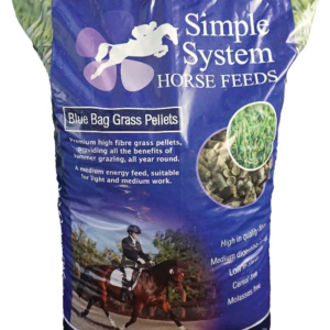 Simple System blue bag grass pellets